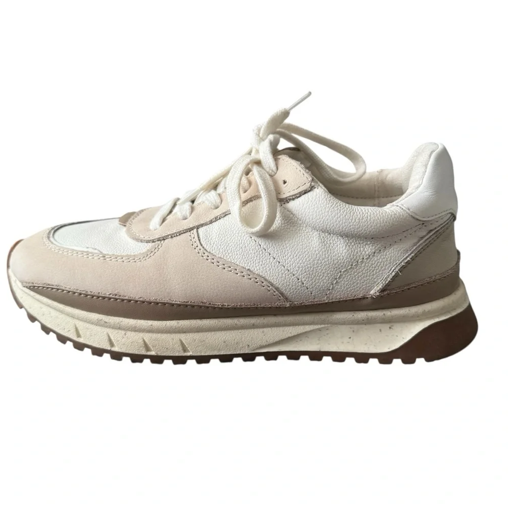 Madewell Kickoff Trainer Sneakers Women’s Size 9 Antique Cream Neutral Comfort - Picture 3 of 10
